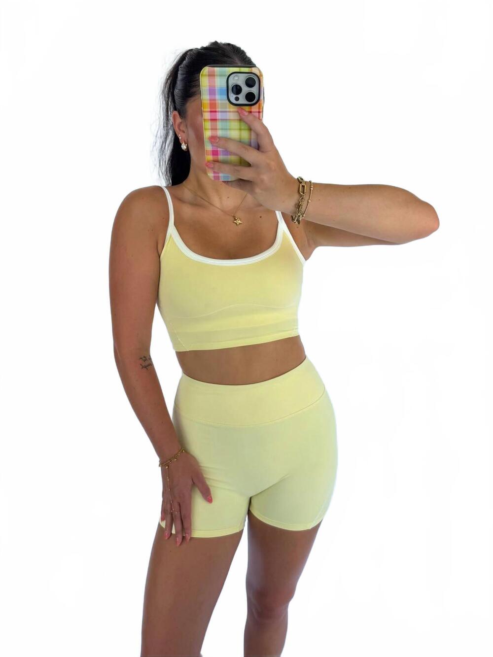 NEW KIMBERLY C the pilates activewear set in yellow